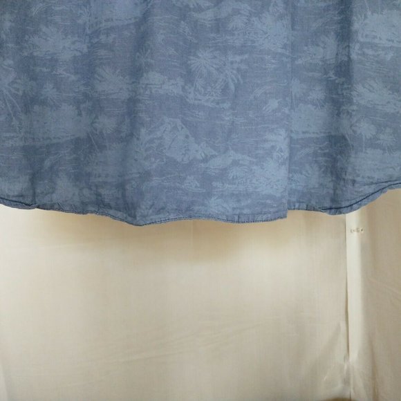 Private Member Men's XL Blue Hawaiian Short Sleeve Button Up Shirt - Picture 9 of 11